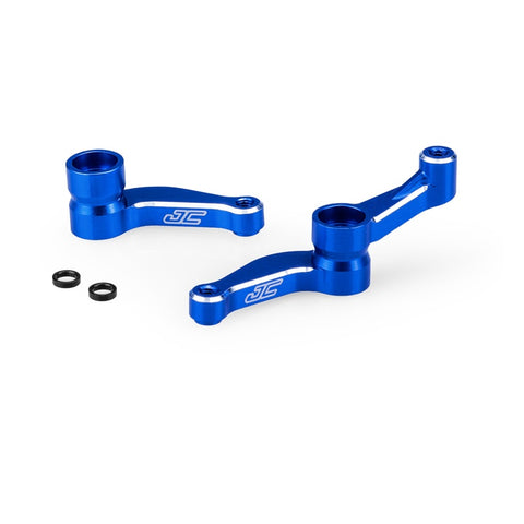 Blue Aluminum Steering Bellcranks for Team Associated DR10, SR10, RB10 (JCO23541)