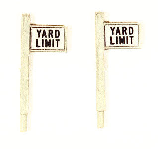 HO Custom Railroad Right-of-Way Signs, Yard Limit (2) (JLI848)