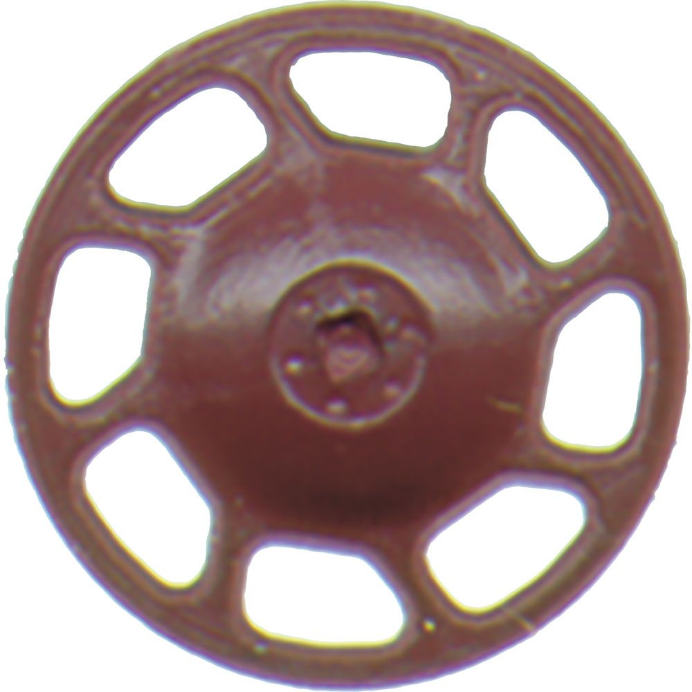 HO Freight Car Detail Parts: Universal Brake Wheel, Boxcar Red (8) (KAD2023)