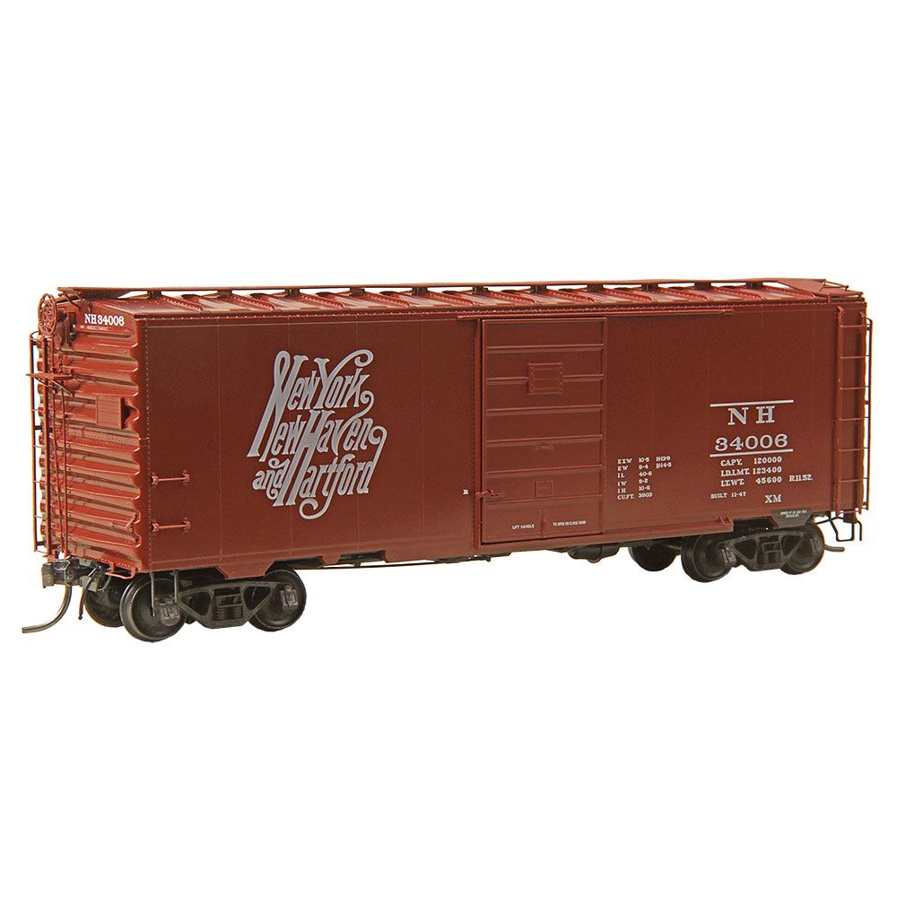 HO RTR 40' PS-1 Boxcar, New York, New Haven and Hartford (NH) #34006 (KAD4333)