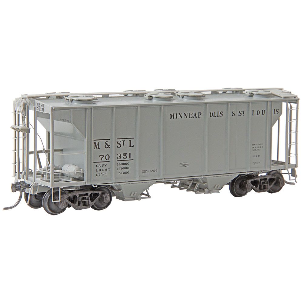 HO RTR PS-2 Two Bay Hopper, Minneapolis & St. Louis (M&STL) #70351 (KAD8343)