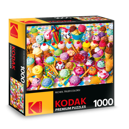 Variety of Colorful Ice Cream Premium Puzzle, 27"x20", 1000 Pieces (KOD631921)