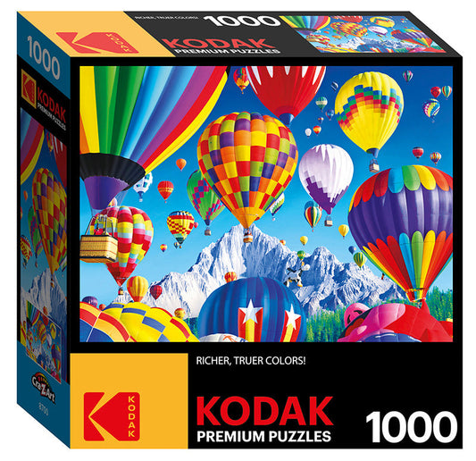 Ballons Over a Mountain Premium Puzzle, 20"x27", 1000 Pieces (KOD631924)