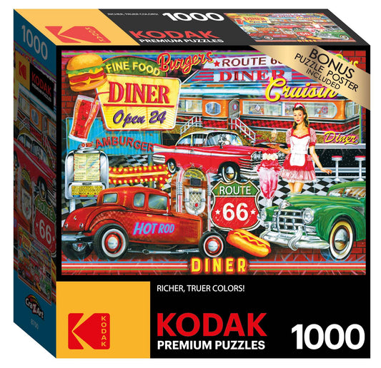 50's Diner Premium Puzzle, 20"x27", 1000 Pieces (KOD631927)