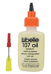 #107 Medium Weight Plastic-Compatible Motor Oil, 0.5oz (LAB107)