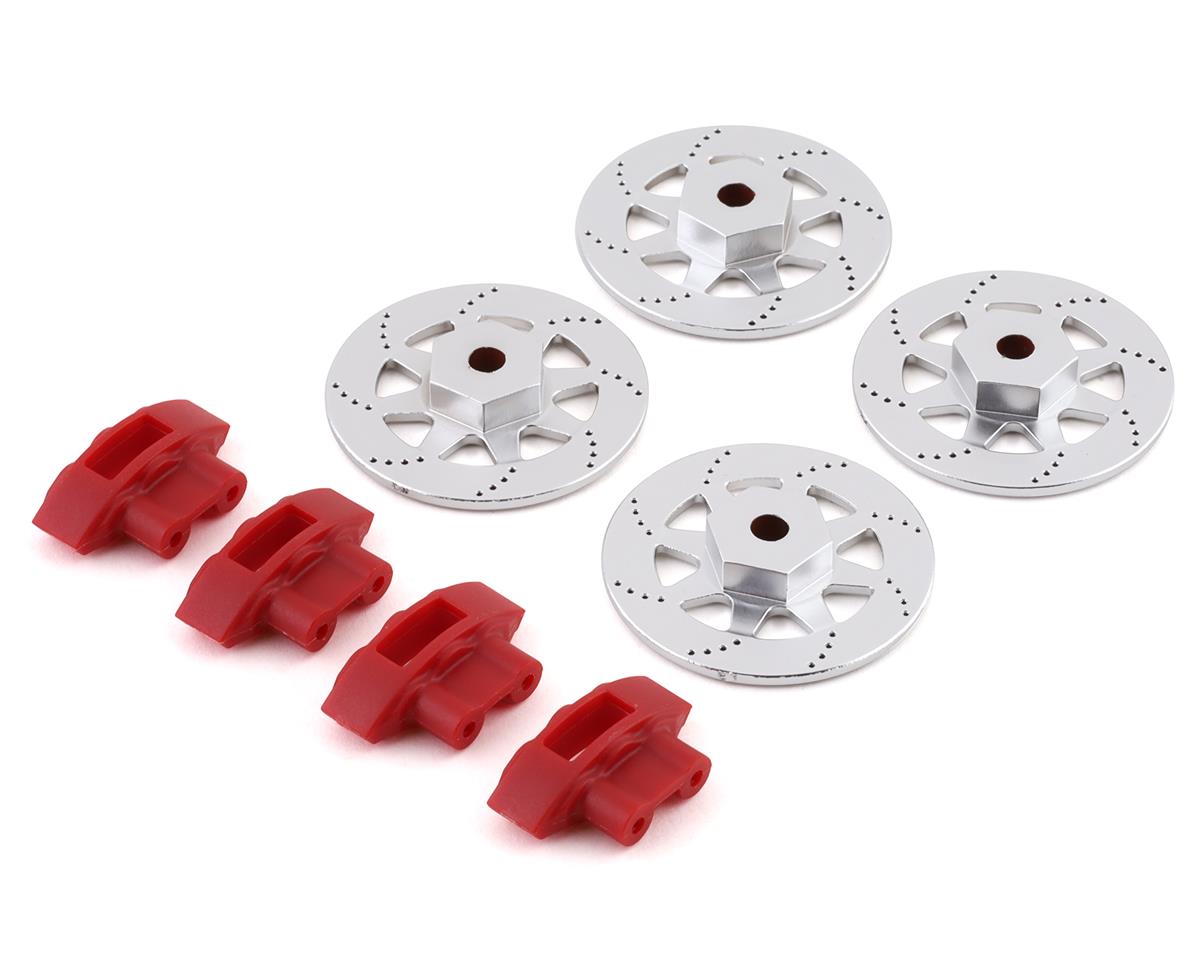 Front and Rear Wheel Hex, Brake Rotor, and Caliper for V100 (LOS232067)