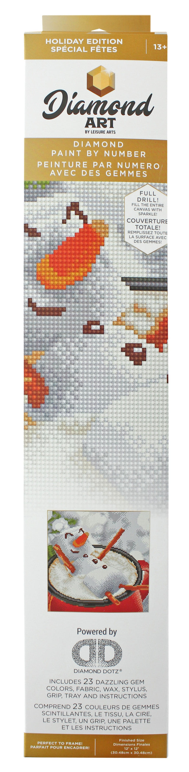 Snowman Latte 12"x 12" Intermediate Diamond Art Kit (LSA659311)