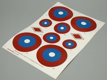 American WWI Roundel 1/8 Scale Pressure-Sensitive Decals (MAJ141)