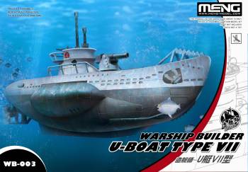 Toons Warship Builder - U-Boat Type VII Plastic Model Kit (MGKWB003)