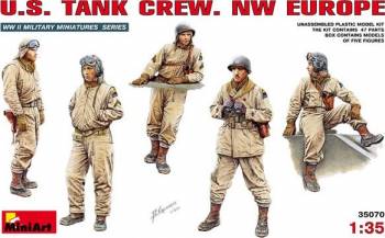 1/35 US Tank Crew NW Europe (5) Plastic Model Kit (MNA35070)