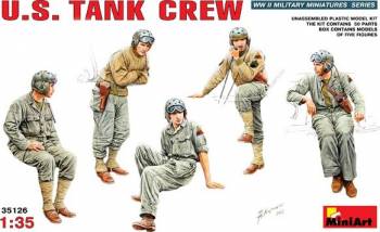 1/35 US Tank Crew (5) Plastic Model Kit (MNA35126)