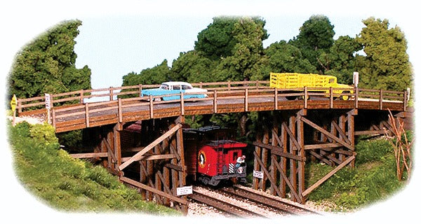 HO Country Road Bridge Kit, 13.5"x3.25"x4.125" (MRM2007)