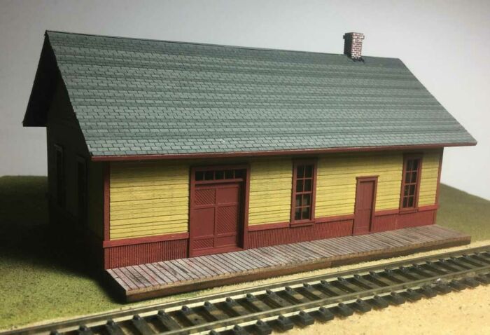 N Cimarron Depot Laser-Cut Wood Kit, 4"x2.25" (MTX13008)