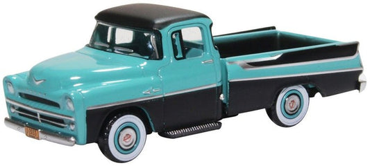 1/87 1957 Dodge D100 Sweptside Pick Up, Turquoise and Jewel Black (OFD87DP57002)