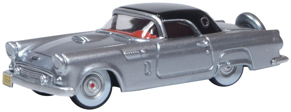 1/87 1956 Ford Thunderbird, Gray Metallic and Raven Black (OFD87TH56007)