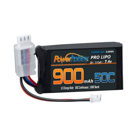 900mAh 2S 7.4V 50C Upgrade LiPo Battery for Axial SCX24 (PHBPH2S900MAH5)