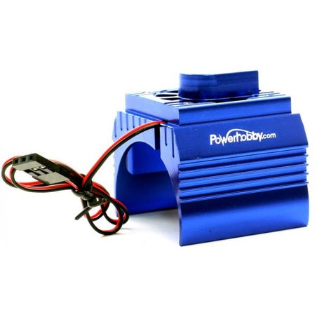 Aluminum Motor Heatsink Cooling Fan for 1/10 540 and 550 Size Motors, Blue (PHBPHF10FANBLUE)