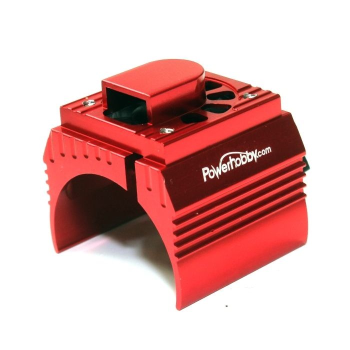 Aluminum Motor Heatsink Cooling Fan for 1/10 540 and 550 Size Motors, Red (PHBPHF10FANRED)