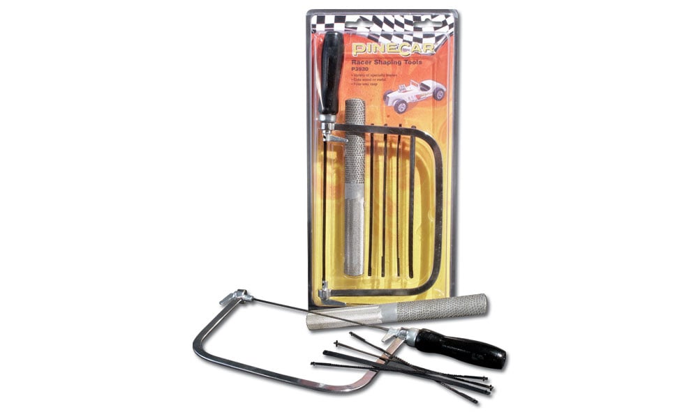 Racer Shaping Tools with Coping Saw, 5 Different Blades, and Rasp (PIN3930)