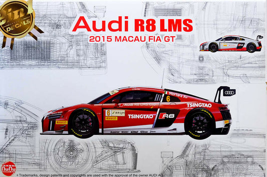 1/24 Audi R8 LMS GT3 2015 Macau FIA GT Plastic Model Kit (PAZ24024)