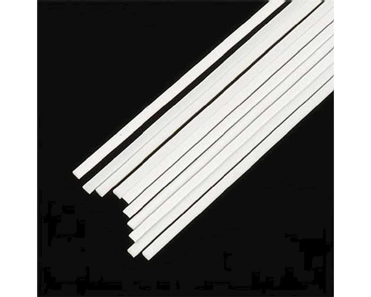 Rectangle Strip Styrene, White 0.020"x0.040"x10" (10) (PLS90722)