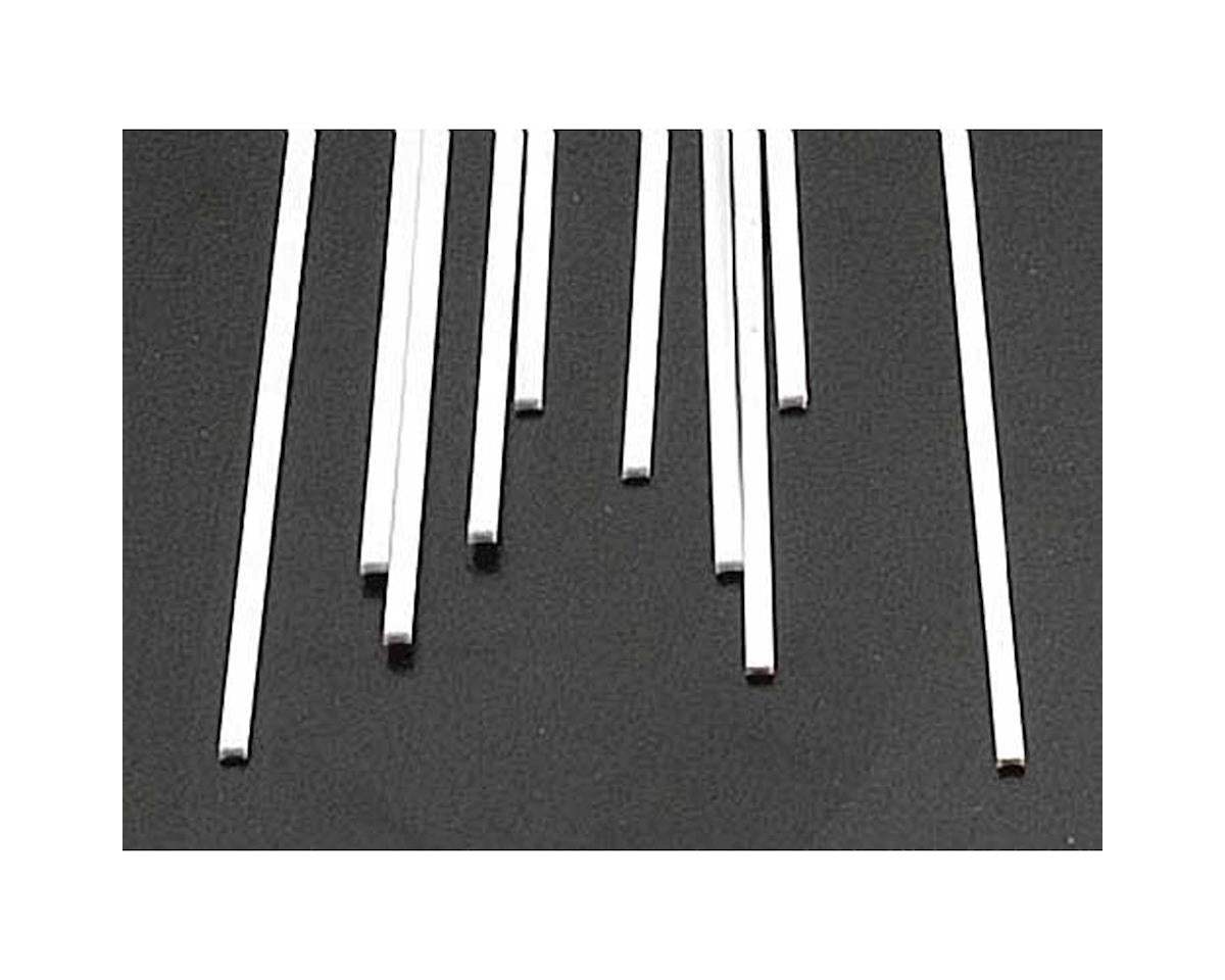 Rectangle Strip Styrene, White 0.040"x0.060"x10" (10) (PLS90743)