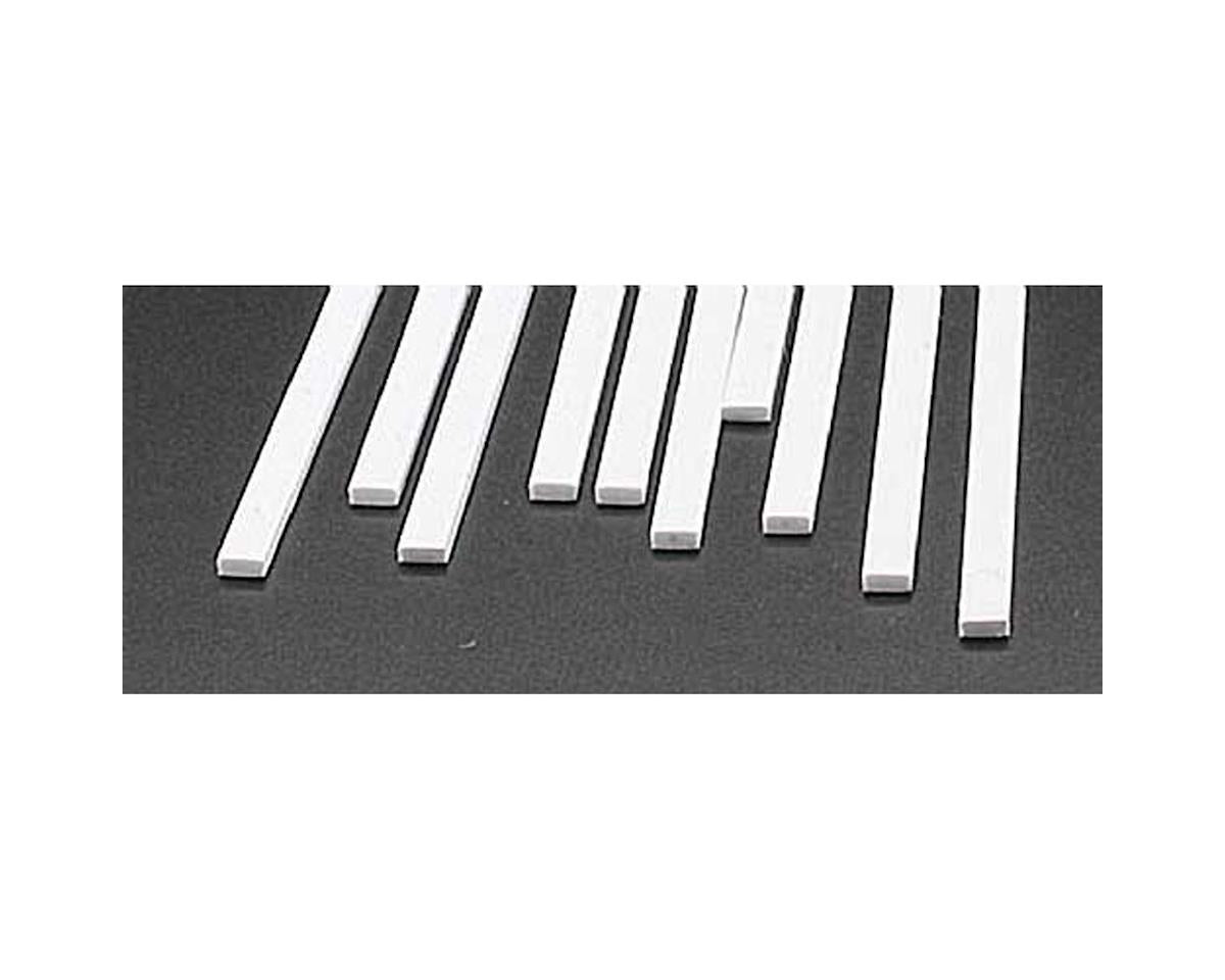 Rectangle Strip Styrene, White 0.080"x0.187"x10" (10) (PLS90768)