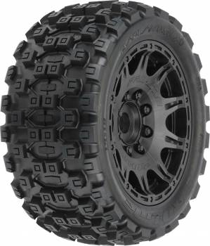 1/6 Badlands MX57 5.7" Mounted on 24mm Black Wheels, Front or Rear(2) (PRO1019810)