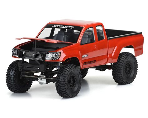 Builder's Series Metric Clear Body with 12.3" Wheelbase, Cab, Bed, and Opening Hood for 1/10 Rock Crawler (PRO352000)