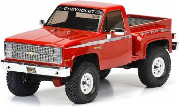 1982 Chevy K-10 Clear Body Set with Scale Molded Accessories for