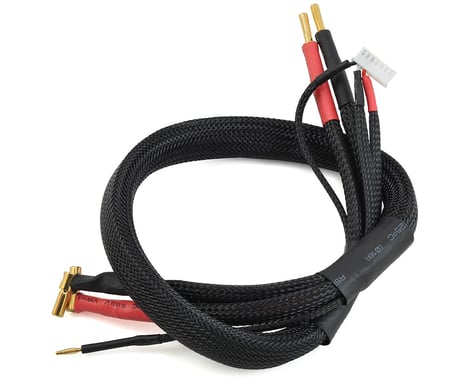 4mm to 5mm Solid Bullets 2S Charge and Balance Adapter, 10AWG Wire, 24" Long (PTK5342)