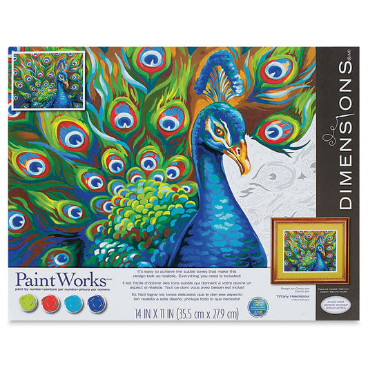 Wild Feathers Paint-by-Number Kit, 14"x11" (PWK500393)