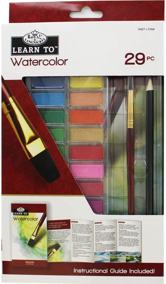 Learn to Watercolor Set with 18 Watercolor Cakes (RAL37326)