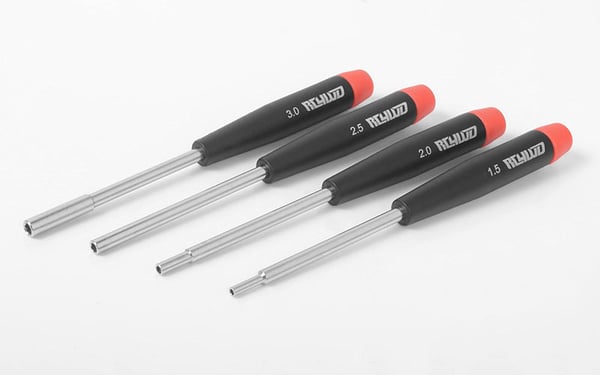 4-Piece Precision Metric Hex and Nut Driver Set (RC4ZF0030)