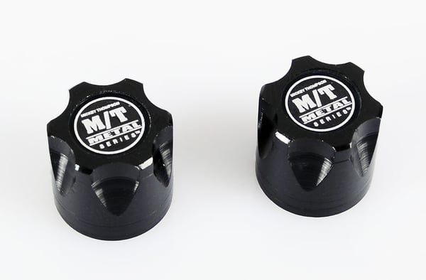 Mickey Thompson Metal Series 1/10 Wheel Center Caps (2) (RC4ZS0850)