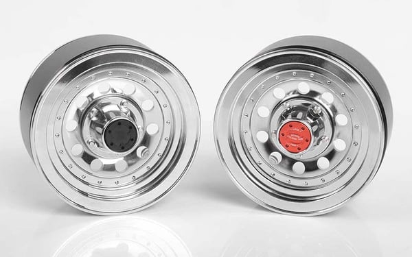 Classic 10-Hole Chrome 1.9" Beadlock Wheels (RC4ZW0296)