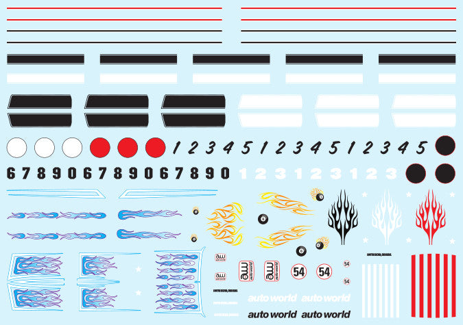 1/64 Stripes and Flames Decals (RDZSCM078)