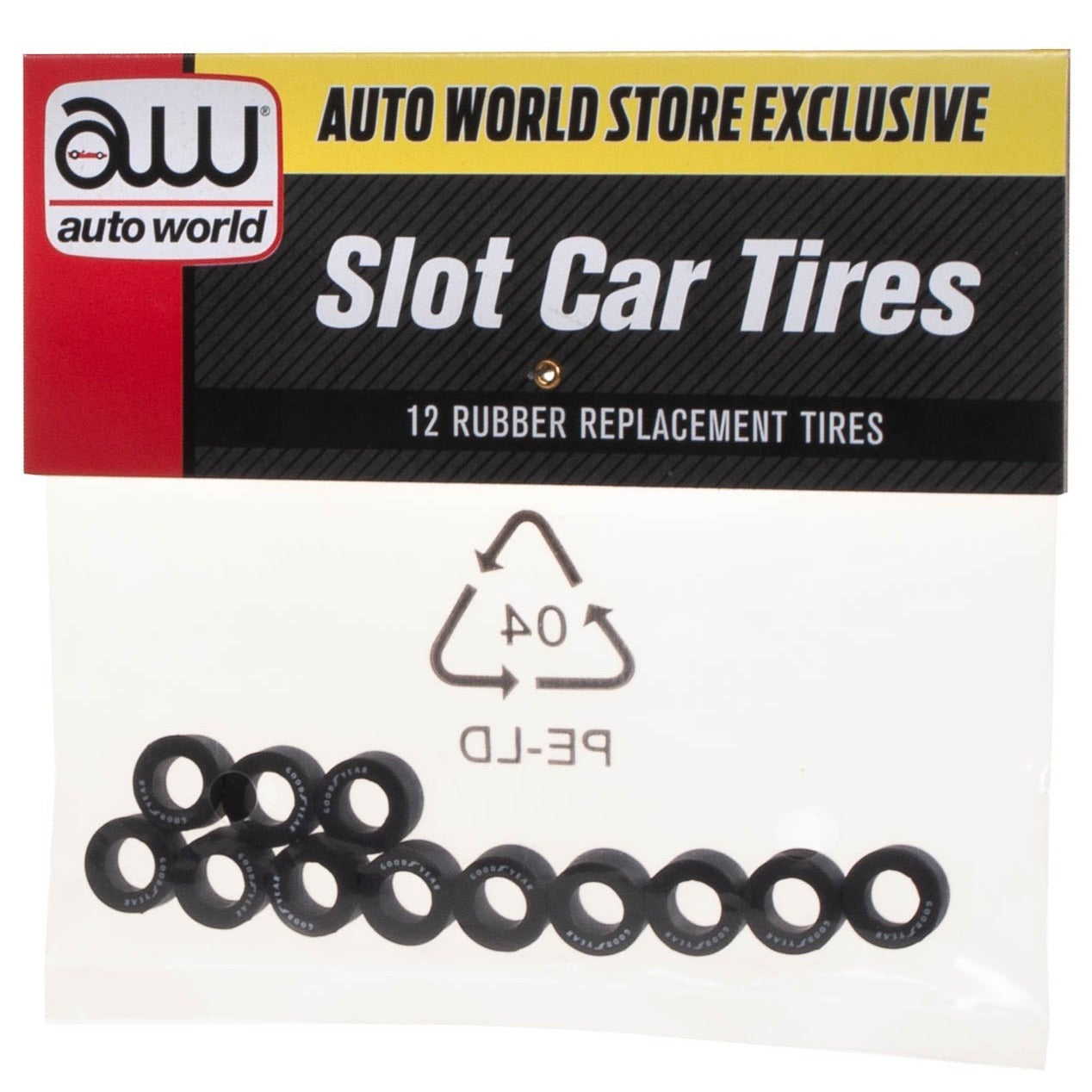 Thunderjet HO Slot Car Front Tires, Goodyear (12) (RDZSCM089)