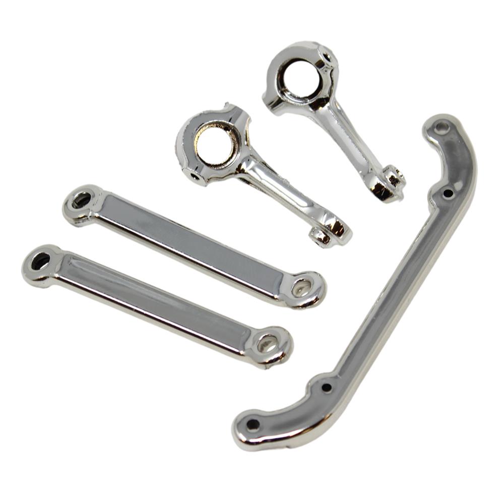 V2 Left or Right Steering Arms and V2 Toe Links, Chrome (RER14523)