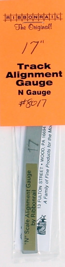 N 5" Track Alignment Gauges, Curved 17" Radius (RIB8017)