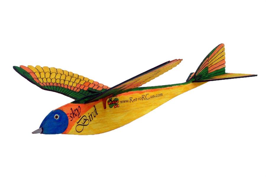 Sky Bird One 14" Free-Flight Wood Aiplane Kit (RRCSBI00100)