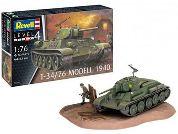 1/76 T-34/76 Modell 1940 Plastic Model Kit (RVL03294)