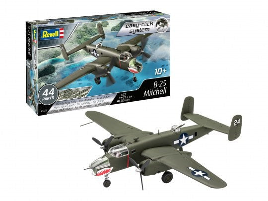 1/72 B25 Mitchell Bomber Snap-Together Plastic Model Kit (RVL03650