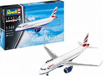1/144 Airbus A320neo British Airways Plastic Model Kit (RVL03840)