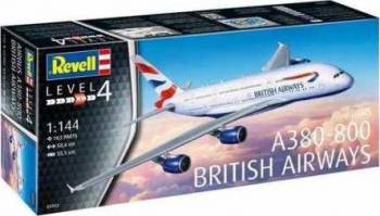 1/144 A380-800 British Airways Plastic Model Kit (RVL03922)