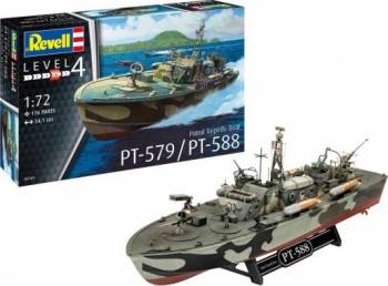 1/72 PT579/588 Patrol Torpedo Boat Plastic Model Kit (RVL05165)