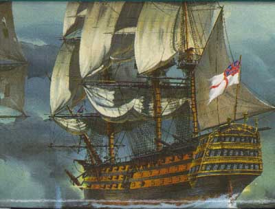 1/225 HMS Victory Sailing Ship Plastic Model Kit (RVL05408)