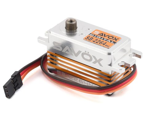 High Speed Low Profile Aluminum Case High Voltage Brushless Digital Metal Gear Standard Servo (208.3oz/in|0.085sec/60-Degrees) (SAVSB2264MG)