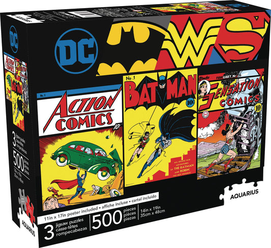 DC Comics 500Pc 3 In 1 Puzzle (AQS62002)