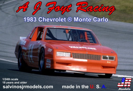 1/24 AJ Foyt Racing #14 1983 Chevrolet Monte Carlo Race Car Plastic Model Kit (SJM19832)